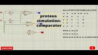 Proteus simulation- comparator