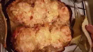 Appetizing thighs with pineapple