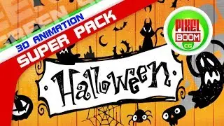 Halloween Super Pack Green Screen Animation - PixelBoomCG