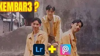 CARA EDIT FOTO KEMBAR TIGA ALA SELEBGRAM ⊥LIGHROOM TUTORIAL