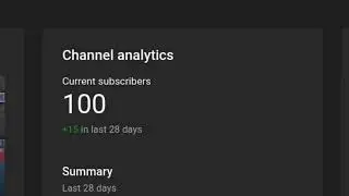 Thanks for 100 subs!
