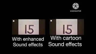 Number elimination with enhanced and cartoon sound effects comparison.