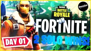 Won my first FORTNITE game & the second one!