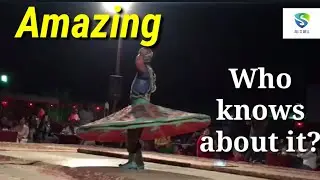This spinning guy had a better light package than most amusement park rides Dubai