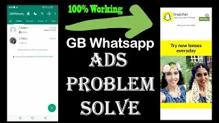GB Whatsapp Ads Problem Solve 100% working | tech video || Technical Asif || 