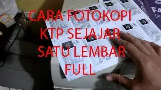 CARA FOTO KOPI KTP SEJAJAR JADI BANYAK MENGGUNAKAN MESIN FOTOKOPI CANON IR 5000
