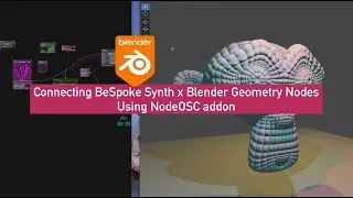 BSLIVE Sending Realtime OSC Synth Signal From BeSpoke into Blender Using NodeOSC