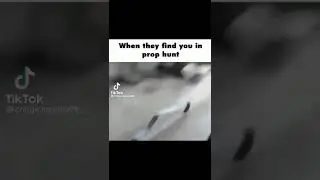 When you get found in prop hunt 