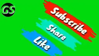 Green Screen Subscribe Button Animated Top 5 RiyasTutorials Royalty Free Video #Greenscreen