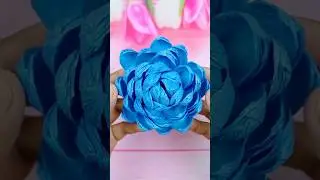 Handmade Flowers With Crepe Paper || DIY Paper Crafts Idea 