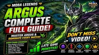 😈 ARGUS IS UNSTOPPABLE 🔥 BEST BUILD & FULL GUIDE 2026 | 1v5 Savage Gameplay ⚔️ MLBB (SG SPARK)