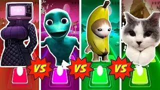 DANCING ALIEN   CALM DOWN🆚BANANA CAT   Happy Happy🆚TV WOMAN   Skibidi bop🆚Bongo Cat   Waka Waka