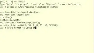 Python Tutorial - Human Readable Timestamp