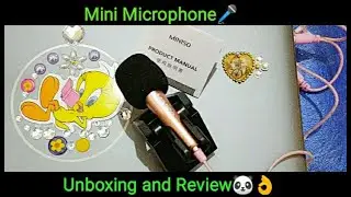 Mini Microphone review & unboxing| Miniso
