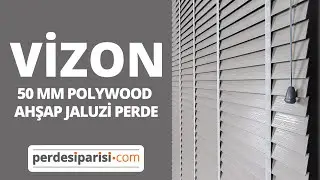 Vizon Polywood 50 MM Ahşap Jaluzi Perde 