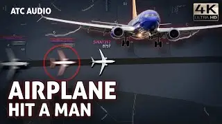Southwest Boeing 737 HIT A MAN Walking on the runway. Real ATC Audio