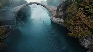 Epirus Stunning Nature: Konitsa stone bridge over Aoos river, Zagori
