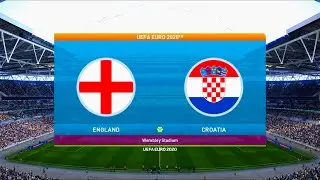 England vs Croatia | UEFA Euro 2020 | Group D | Wembley Stadium | PES 2021