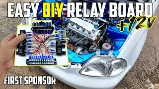 Custom DIY Relay Board - Automotive 12 Volts | Turbo Civic With Stand-Alone ECU