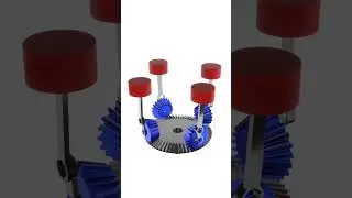 axial engine mechanism in blender 
