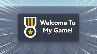 How To Make A Welcome Badge In Roblox Studio