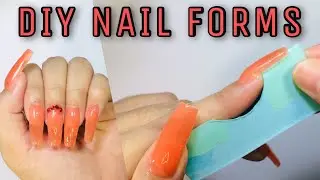 HOW TO: EASY MAKE YOUR OWN NAIL FORMS USING PAPER! | Nail Tutorial