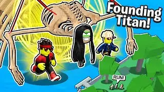 I SPENT 24 HOURS AS THE FOUNDING TITAN! Roblox Blox Fruits