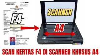 Cara Scan Kertas F4 di Scanner A4 pada Printer Epson || photomerge