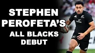 Stephen Perofeta's All Blacks Debut