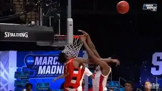 Quincy Guerrier MEAN BLOCK on Brison Gresham | Syracuse vs Houston Highlight