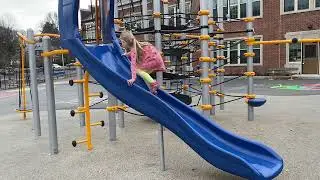 Gross motor activities for toddlers and preschoolers: climbing up slide