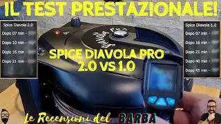 Spice Diavola Pro 2.0 performance test comparison of times to reach temperatures