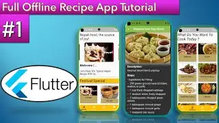 #flutter  Offline Recipe Application || Series || Video-1||