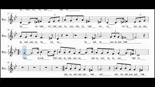 "Pavane" op  50 (Gabriel Fauré) - Per flauto dolce