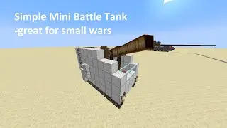 OLD!  CHECK DESC - MINI BATTLE TANK in CREATE: Big cannons | Concept for Create Aeronautics/Offroad