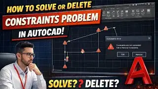 How To Solve or Delete Constraints Problem In AutoCAD