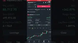 Live trading HBAR/USDT short with risk management
