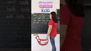 Sight Word teeth #reading #spelling #vocabulary #english #education