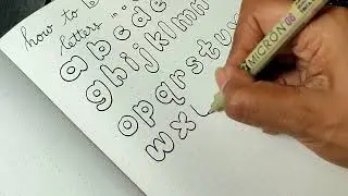 Part 4 How to Block Letters Cute Way || Tutorial Membuat Huruf Blok yang Lucuk #caramenulis