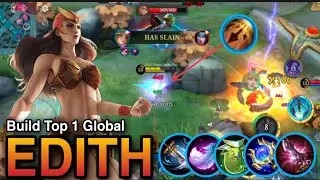 EDITH MAGE BUILD !!100% HARD DAMAGE😱 !!EDITH BUILD TOP 1 GLOBAL (MLBB)