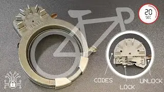 Vintage outdated 20 combinations Danish bike lock 🚲 BASTA S•2000