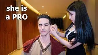 ASMR: You'll Fall in Love with Her Vietnamese Barbershop Full Service Massage