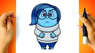 How to DRAW SADNESS - Inside Out 2