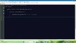 How to create a program in java for getting Ascii numbers Value