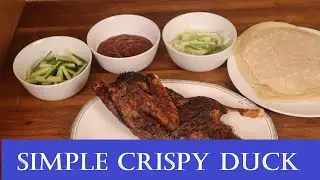 Amazingly Easy crispy duck, plum sauce and pancakes