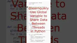 Sharing Information Between Threads in Python 