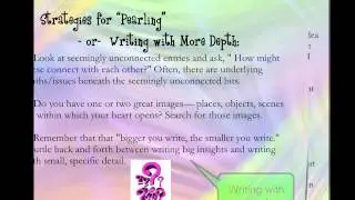 Writing More Deeply about LIfe Topics