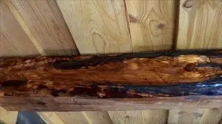 Деревянные балки чем покрасить идеи для дома