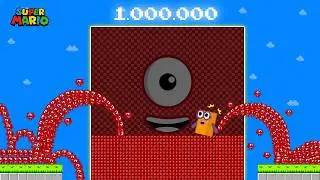Number 2 vs the Giant Biggest 1,000,000 Blocks Maze | Game Animation