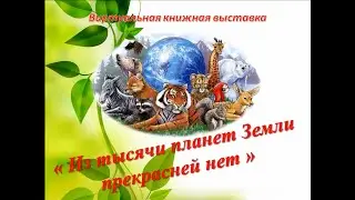 «Из тысячи планет Земли прекрасней нет»  Виртуальная выставка